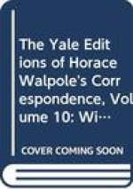 Yale Editions of Horace Walpole's Correspondence, Volume 10
