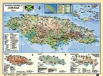 Wall Map Jamaica