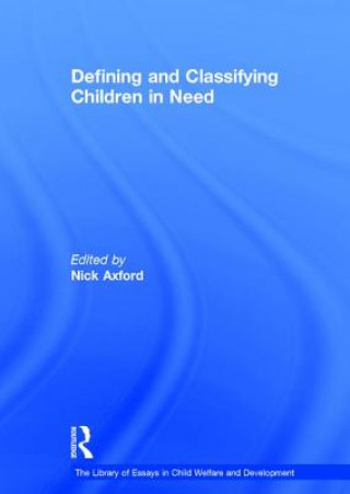 Defining and Classifying Children in Need