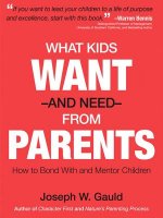 What Kids Want and Need from Parents