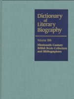 Dictionary of Literary Biography, Vol 184