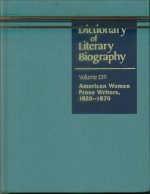 Dictionary of Literary Biography, Vol 239