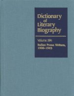 Dictionary of Literary Biography, Vol 264