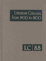 Literature Criticism from 1400 to 1800