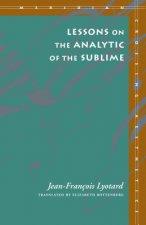 Lessons on the Analytic of the Sublime