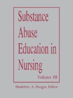 Substance Abuse Education in Nursing