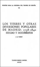 Los Titeres y otras diversiones populares de Madrid: 1758-1840