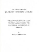 Contribution of Early Travel Narratives to the Historical Geography of Greece