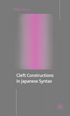 Cleft Constructions in Japanese Syntax