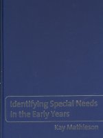 Identifying Special Needs in the Early Years
