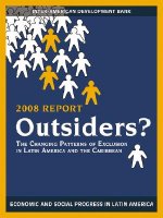 Outsiders? - The Changing Patterns of Exclusion in Latin America and the Caribbean, Economic and Social Progress in Latin America, 2008 Report