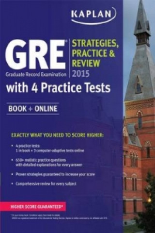 GRE 2015 Strategies, Practice, and Review with 4 Practice Te