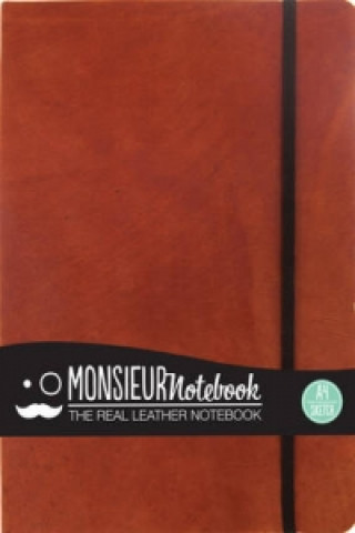 Monsieur Notebook - Real Leather A4 Tan Sketch
