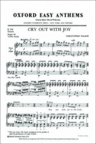 Cry out with joy