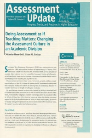 Assessment Update Volume 19, Number 6, November-december 2007