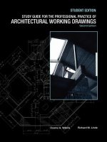 Professional Practice of Architectural Working  Drawings 2e SG t/a