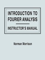 Introduction to Fourier Analysis TM t/a