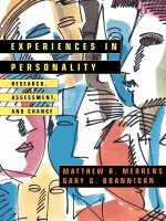 Experiences in Personality - Research, Assessment and Change (WSE)