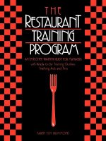 Restaurant Training Program: Employee Training Gui Training Guide for Managers