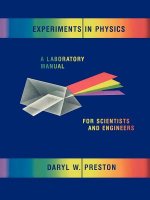 Art of Experimental Physics - LAB for Scientists & Engineers