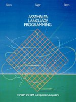 Assembler Language Programming for IBM & IBM-Compatible Computers