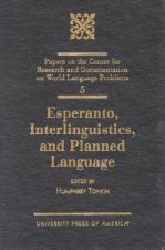 Esperanto, Interlinguistics, and Planned Language