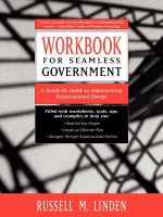 Seamless Government Workbook: A Hands-On Guide to Implementing Organizational Change WKBK