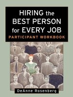 Hiring the Best Person for Every Job: Participant Workbook