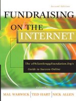 Fundraising on the Internet - The ePhilanthropy Foundation.Orgs Guide to Success Online 2e