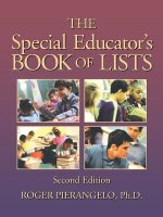 Special Educator's Book of Lists 2e