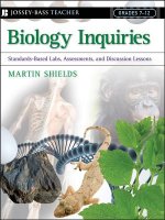 Biology Inquiries - Standards-Based Labs, Assessments and Discussion Lessons