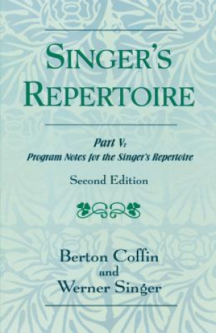 Singer's Repertoire, Part V