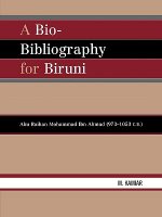 Bio-Bibliography For Biruni