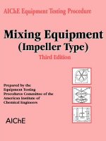 AIChE Equipment Testing Procedure - Mixing Equipment (Impeller Type) 3e