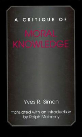 Critique of Moral Knowledge