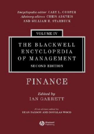 Blackwell Encyclopedia of Management - Finance  V 4 2e