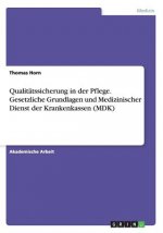 Qualitatssicherung in der Pflege. Gesetzliche Grundlagen und Medizinischer Dienst der Krankenkassen (MDK)