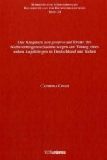 Anspruch Iure Proprio Auf Ersatz Des Nichtvermogensschadens Wegen Der Totung Eines Nahen Angehorigen in Deutschland Und Italien
