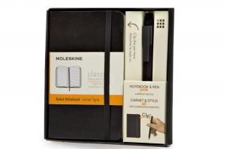 Moleskine Pocket Notebook And Classic Click Roller Pen - 0.5mm
