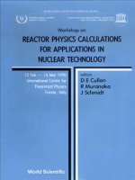 Reactor Physics Calculations for Applications in Nuclear Technology