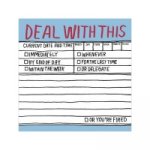Knock Knock Deal With This Hand Lettered Sticky Note
