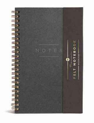 Premium Felt Lined Gray Notebook