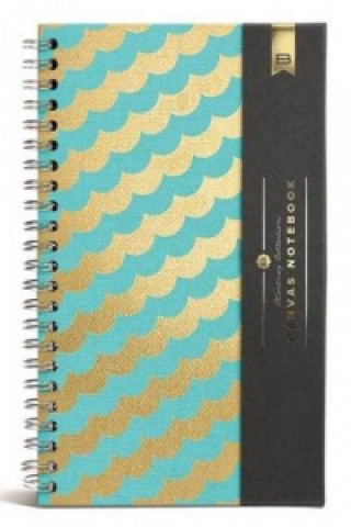 Scallop Stripes Canvas Notebook