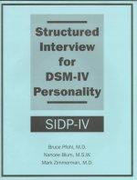 Structured Interview for DSM-IV (R) Personality (SIDP-IV)