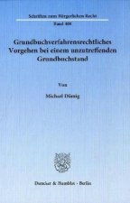 Grundbuchverfahrensrechtliches Vorgehen bei einem unzutreffenden Grundbuchstand