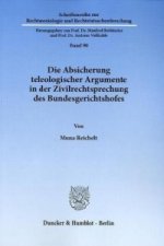 Die Absicherung teleologischer Argumente in der Zivilrechtsprechung des Bundesgerichtshofes.