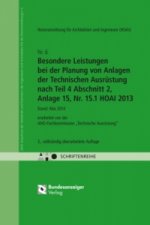 HOAI - Besondere Leistungen bei der Planung von Anlagen der Technischen Ausrüstung nach Teil 4 Abschnitt 2, Anlage 15, Nr. 15.1 HOAI 2013