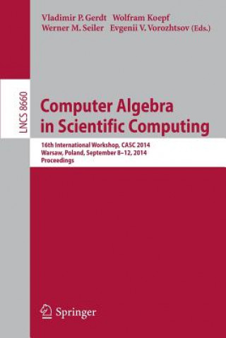 Computer Algebra in Scientific Computing, 1