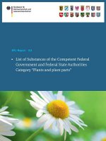 List of Substances of the Competent Federal Government and Federal State Authorities