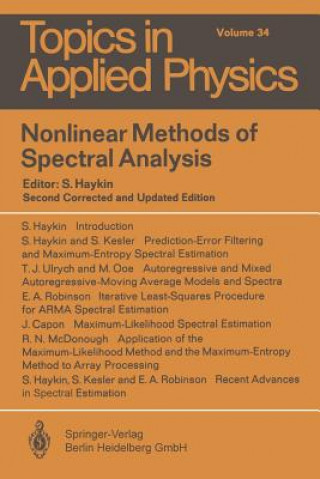Nonlinear Methods of Spectral Analysis